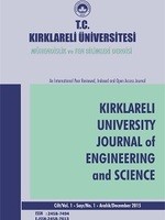 Kirklareli University Journal of Engineering and Science